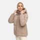Navahoo Flüsterfee Damen Winter Jacke  Taupe Grey-Größe S - Gr. 36