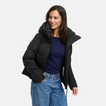 Navahoo Frostherz Damen Winter Steppjacke  Schwarz Größe XS - Gr. 34