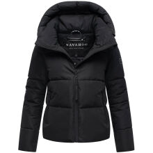 Navahoo Frostherz Damen Winter Steppjacke  Schwarz Größe XS - Gr. 34