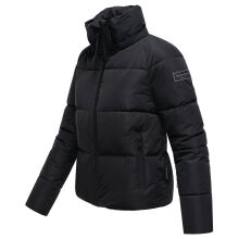 Navahoo Frostherz Damen Winter Steppjacke  Schwarz Größe XS - Gr. 34
