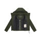 Navahoo Frostherz Damen Winter Steppjacke  Dark Olive Größe XS - Gr. 34