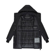 Navahoo Frostkuss Damen Winter Parka Jacke  Schwarz-Größe S - Gr. 36