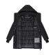 Navahoo Frostkuss Damen Winter Parka Jacke  Schwarz-Größe S - Gr. 36