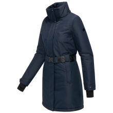 Navahoo Frostkuss Damen Winter Parka Jacke  Navy-Größe S - Gr. 36
