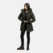 Navahoo Frostkuss Damen Winter Parka Jacke  Dark Olive-Größe S - Gr. 36