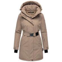 Navahoo Frostkuss Damen Winter Parka Jacke  Taupe Grey-Größe S - Gr. 36