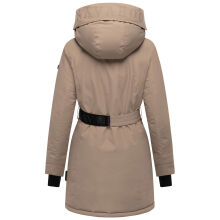 Navahoo Frostkuss Damen Winter Parka Jacke  Taupe Grey-Größe S - Gr. 36