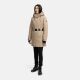 Navahoo Frostkuss Damen Winter Parka Jacke  Taupe Grey-Größe S - Gr. 36