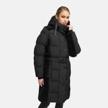 Navahoo Funkelteddy Damen Winter Steppmantel Parka  Schwarz-Größe XS - Gr. 34