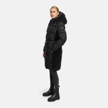 Navahoo Funkelteddy Damen Winter Steppmantel Parka  Schwarz-Größe XS - Gr. 34