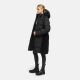 Navahoo Funkelteddy Damen Winter Steppmantel Parka  Schwarz-Größe XS - Gr. 34