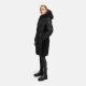 Navahoo Funkelteddy Damen Winter Steppmantel Parka  Schwarz-Größe XS - Gr. 34