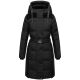 Navahoo Funkelteddy Damen Winter Steppmantel Parka  Schwarz-Größe XS - Gr. 34
