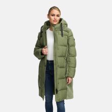 Navahoo Funkelteddy Damen Winter Steppmantel Parka  Olive Leaf-Größe XS - Gr. 34