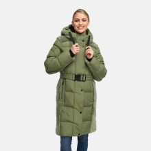 Navahoo Funkelteddy Damen Winter Steppmantel Parka  Olive Leaf-Größe XS - Gr. 34