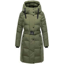 Navahoo Funkelteddy Damen Winter Steppmantel Parka  Olive Leaf-Größe XS - Gr. 34