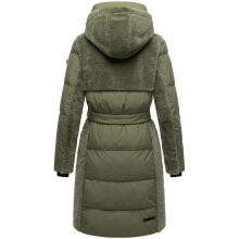 Navahoo Funkelteddy Damen Winter Steppmantel Parka  Olive Leaf-Größe XS - Gr. 34