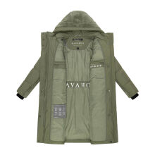 Navahoo Funkelteddy Damen Winter Steppmantel Parka  Olive Leaf-Größe XS - Gr. 34