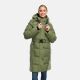 Navahoo Funkelteddy Damen Winter Steppmantel Parka  Olive Leaf-Größe XS - Gr. 34