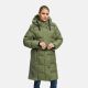 Navahoo Funkelteddy Damen Winter Steppmantel Parka  Olive Leaf-Größe XS - Gr. 34