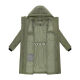 Navahoo Funkelteddy Damen Winter Steppmantel Parka  Olive Leaf-Größe XS - Gr. 34