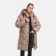 Navahoo Funkelteddy Damen Winter Steppmantel Parka  Taupe Grey-Größe XS - Gr. 34