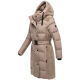 Navahoo Funkelteddy Damen Winter Steppmantel Parka  Taupe Grey-Größe XS - Gr. 34