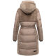 Navahoo Funkelteddy Damen Winter Steppmantel Parka  Taupe Grey-Größe XS - Gr. 34