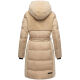 Navahoo Funkelteddy Damen Winter Steppmantel Parka  Beige -Größe XS - Gr. 34