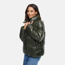 Marikoo Hazalee Damen Winter Herbst Stepp Jacke  Dark Olive Größe S - Gr. 36