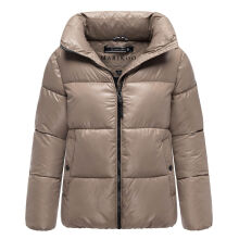 Marikoo Hazalee Damen Winter Herbst Stepp Jacke  Taupe Grey Größe L - Gr. 40