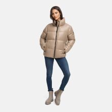 Marikoo Hazalee Damen Winter Herbst Stepp Jacke  Taupe Grey Größe XXXL - Gr. 46