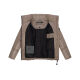 Marikoo Hazalee Damen Winter Herbst Stepp Jacke  Taupe Grey Größe XXXL - Gr. 46