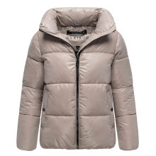 Marikoo Hazalee Damen Winter Herbst Stepp Jacke  Light Taupe Größe XL - Gr. 42