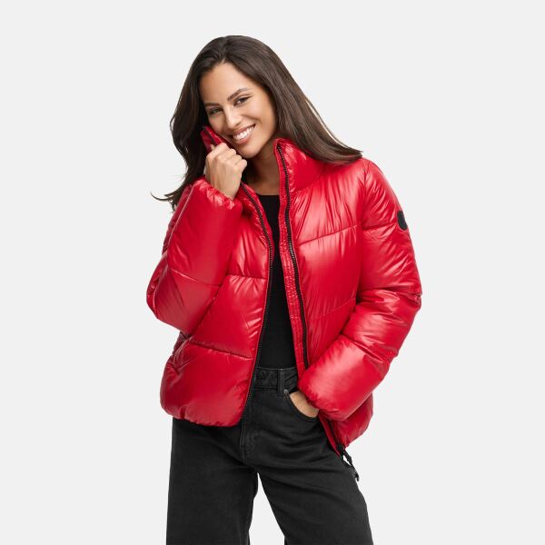 Marikoo Hazalee Damen Winter Herbst Stepp Jacke  Deep Red Größe M - Gr. 38
