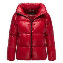 Marikoo Hazalee Damen Winter Herbst Stepp Jacke  Deep Red Größe L - Gr. 40