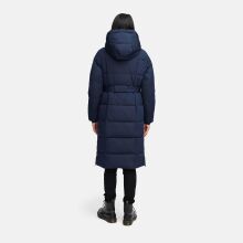 Navahoo Herbstnebel Damen Winter Steppmantel lang  Navy Größe XS - Gr. 34