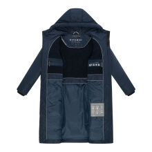 Navahoo Herbstnebel Damen Winter Steppmantel lang  Navy Größe XS - Gr. 34