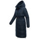 Navahoo Herbstnebel Damen Winter Steppmantel lang  Navy Größe XS - Gr. 34