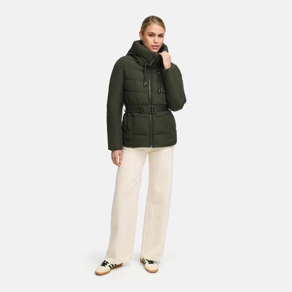 Marikoo Himee Damen Winter Herbst Steppjacke  Dark Olive  Größe S - Gr. 36