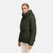 Marikoo Himee Damen Winter Herbst Steppjacke  Dark Olive  Größe S - Gr. 36
