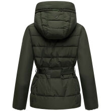 Marikoo Himee Damen Winter Herbst Steppjacke  Dark Olive  Größe M - Gr. 38