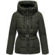 Marikoo Himee Damen Winter Herbst Steppjacke  Dark Olive  Größe XXL - Gr. 44