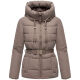 Marikoo Himee Damen Winter Herbst Steppjacke  Taupe Grey Größe L - Gr. 40
