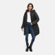 Marikoo Kaltnäschen Damen Winter Steppmantel Jacke  Schwarz-Größe XL - Gr. 42