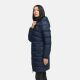 Marikoo Kaltnäschen Damen Winter Steppmantel Jacke  Navy-Größe L - Gr. 40