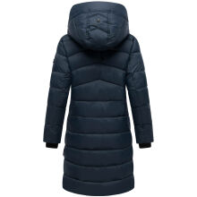 Marikoo Kaltnäschen Damen Winter Steppmantel Jacke  Navy-Größe XL - Gr. 42