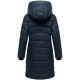 Marikoo Kaltnäschen Damen Winter Steppmantel Jacke  Navy-Größe XXXL - Gr. 46