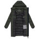 Marikoo Kaltnäschen Damen Winter Steppmantel Jacke  Dark Olive-Größe M - Gr. 38