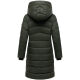 Marikoo Kaltnäschen Damen Winter Steppmantel Jacke  Dark Olive-Größe XL - Gr. 42
